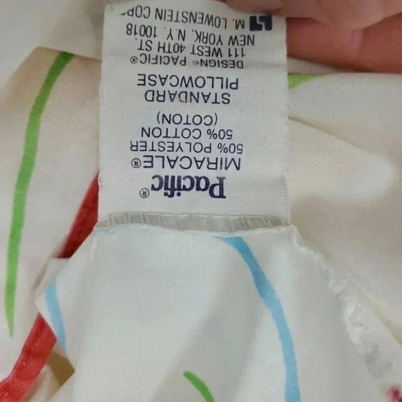 Vintage Pacific Miracle Floral Flat Sheet and Pillowcase - Picture 3 of 6